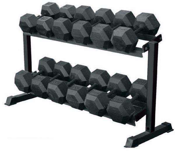 York 2-Tier Pro-Hex Dumbbell Rack