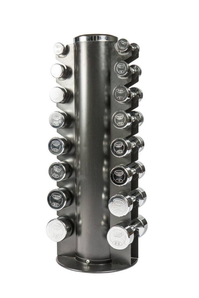 York 5 -25 Pound Chrome Dumbbell Club Pack