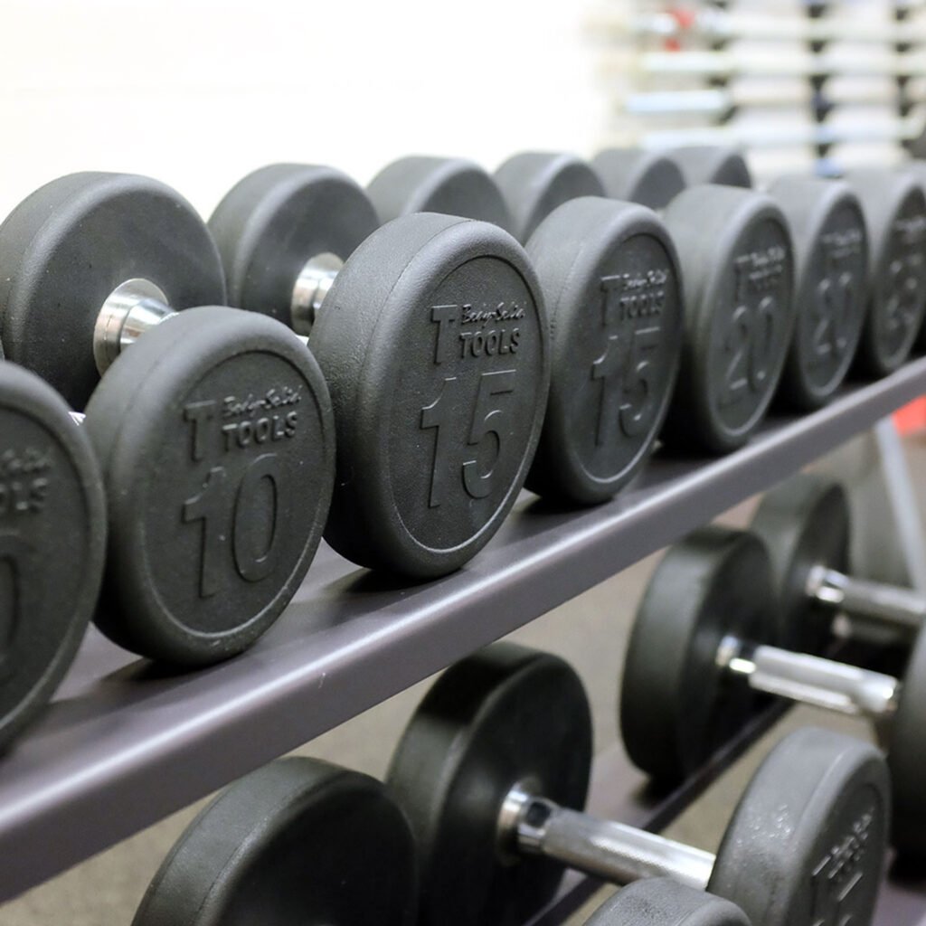 Body-Solid SDP Round Rubber Dumbbells
