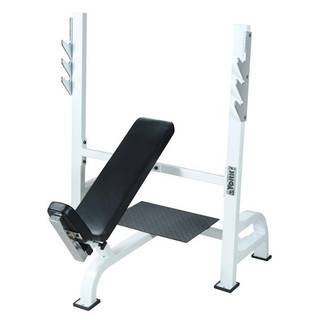 York Barbell STS Olympic Incline Bench Press w/ Gun Racks