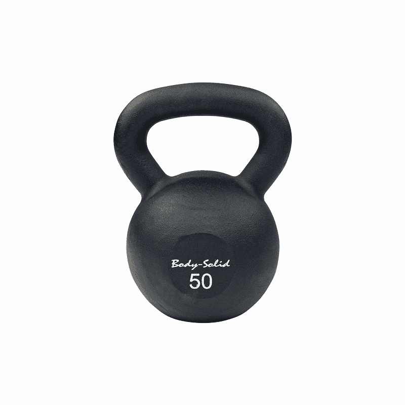 Body Solid 5-50lb Kettlebell Set W/Rack