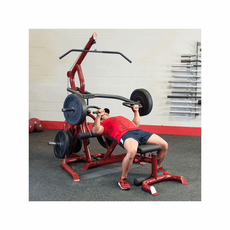 Body Solid GLGS100P4 Corner Leverage Gym Package