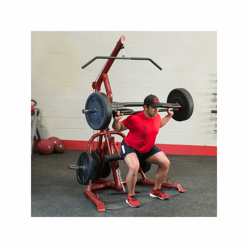 Body Solid GLGS100P4 Corner Leverage Gym Package