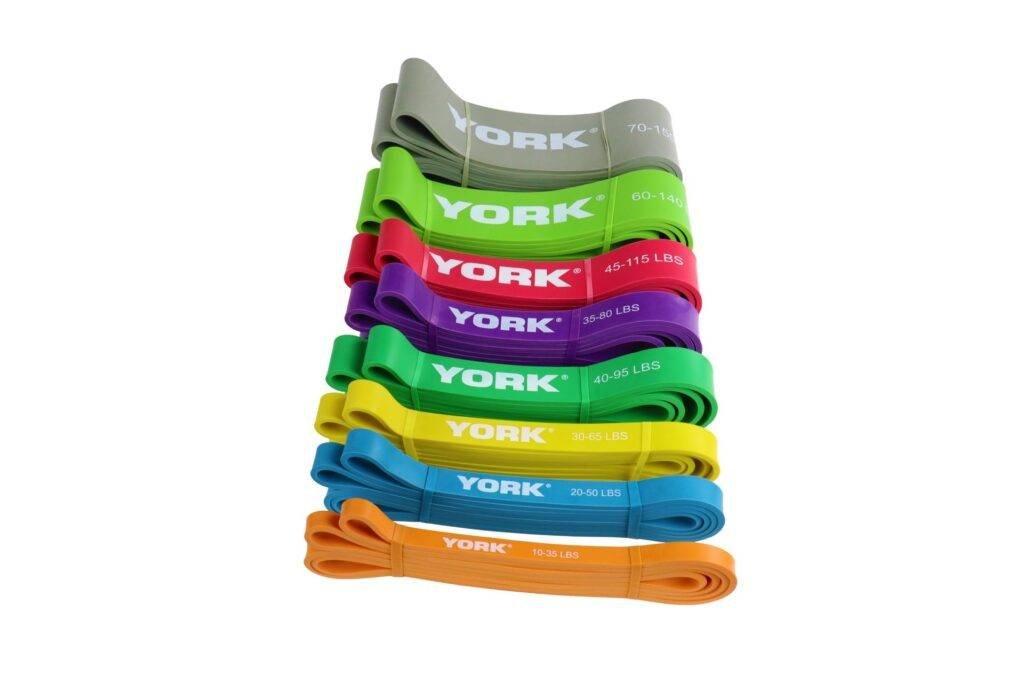 York Eight Pack Heavy Resistance Bands Package