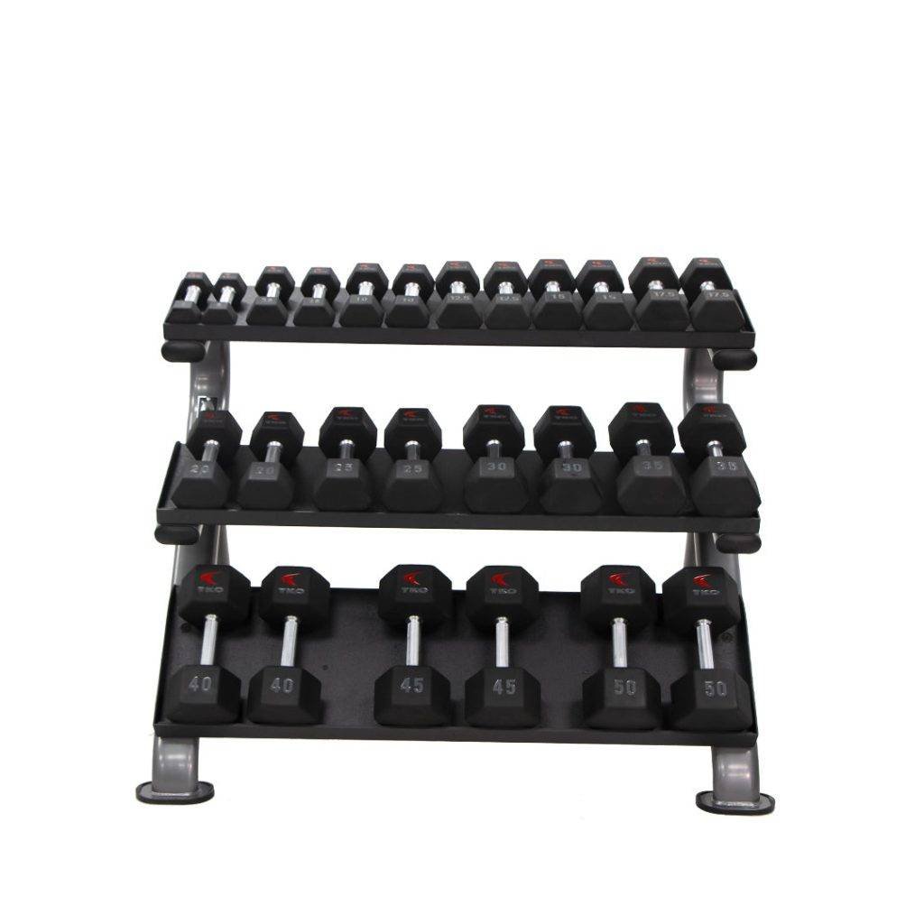 3 Tier Horizontal Dumbbell Rack