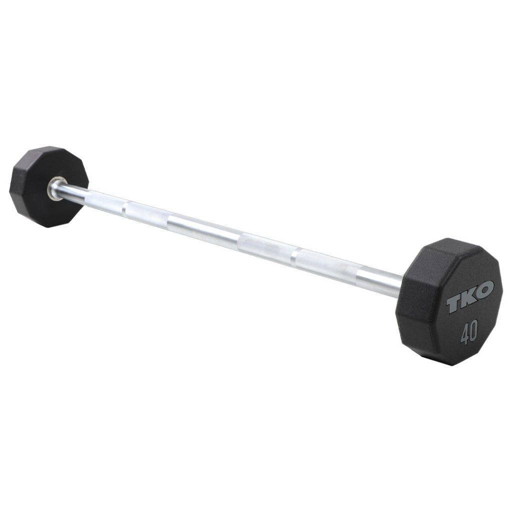 TKO Fixed Straight Barbell Set 20-110 Pounds