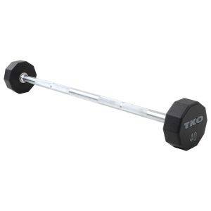TKO Fixed Straight Barbell Set 20-110 Pounds