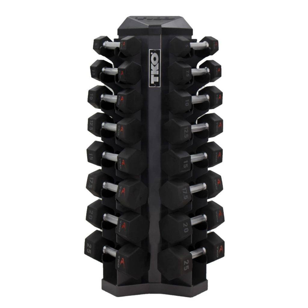 8 Pair Vertical Dumbbell Rack