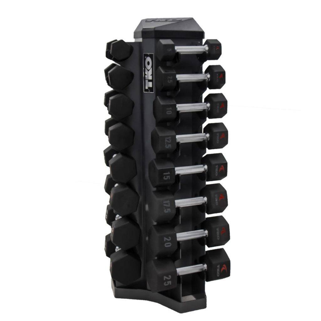8 Pair Vertical Dumbbell Rack