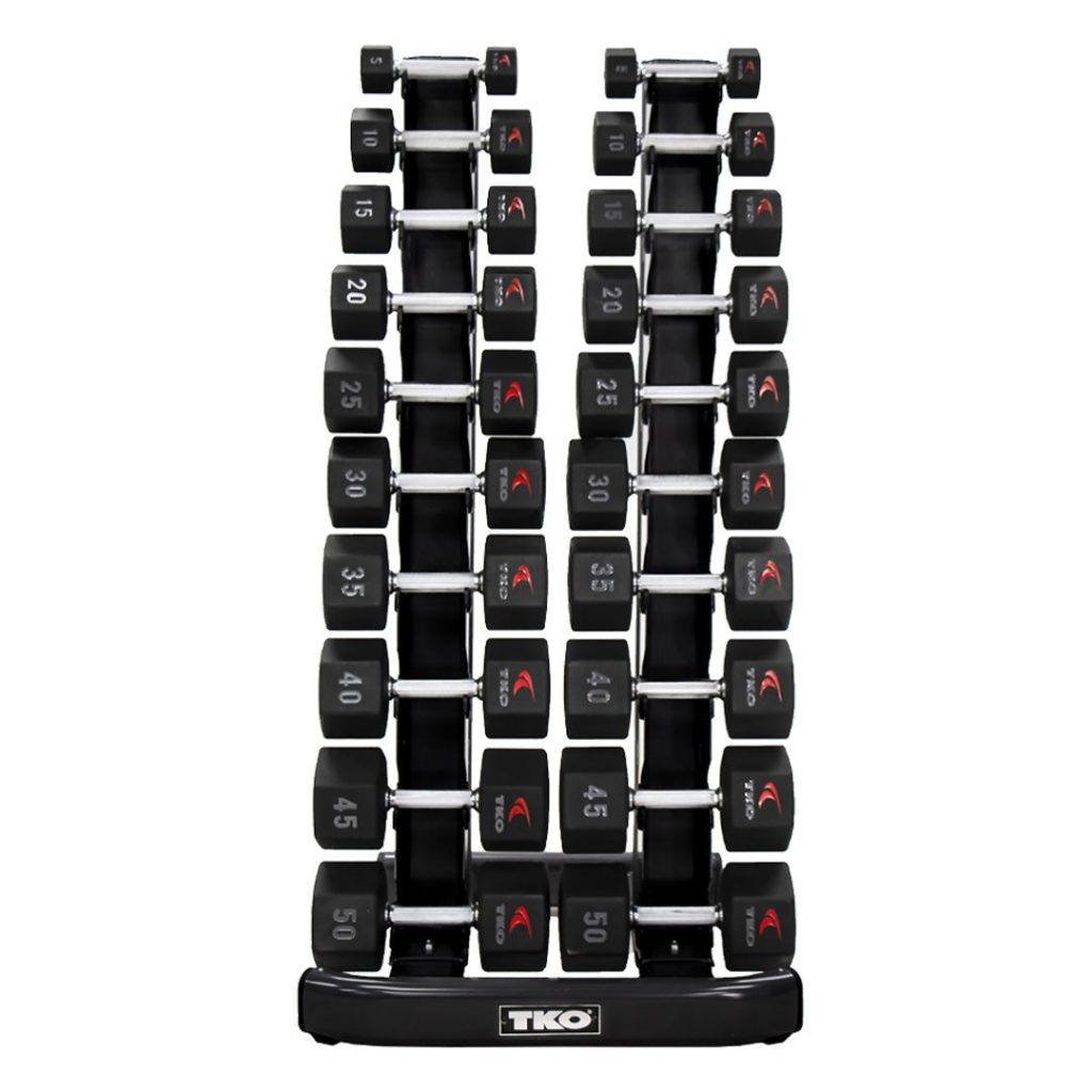10 Pair Vertical Dumbbell Rack