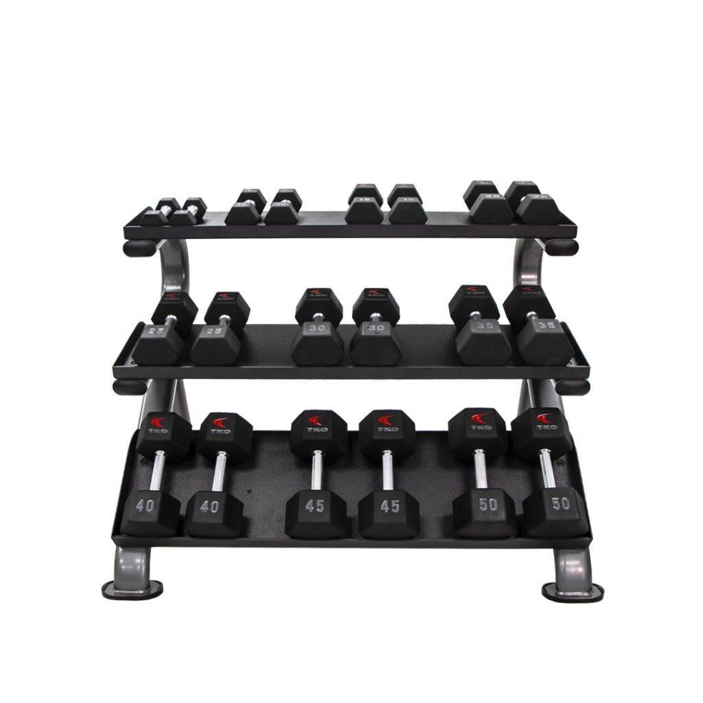 3 Tier Horizontal Dumbbell Rack