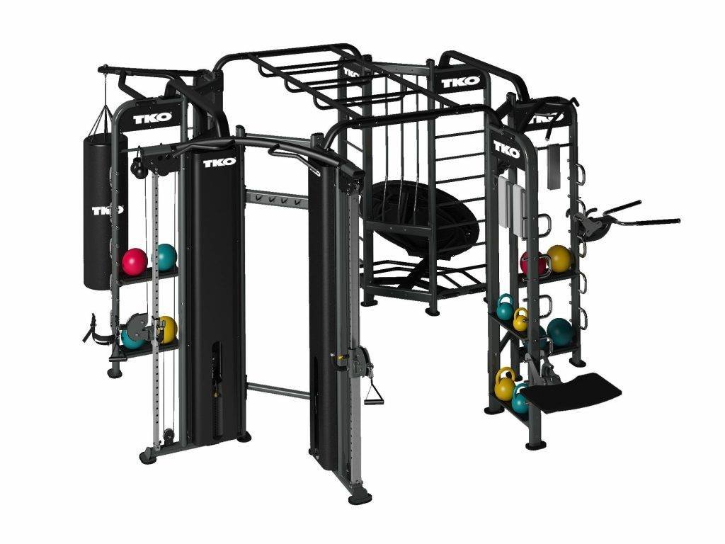 TKO Stretching+Boxing+Rebounder+Cable Station