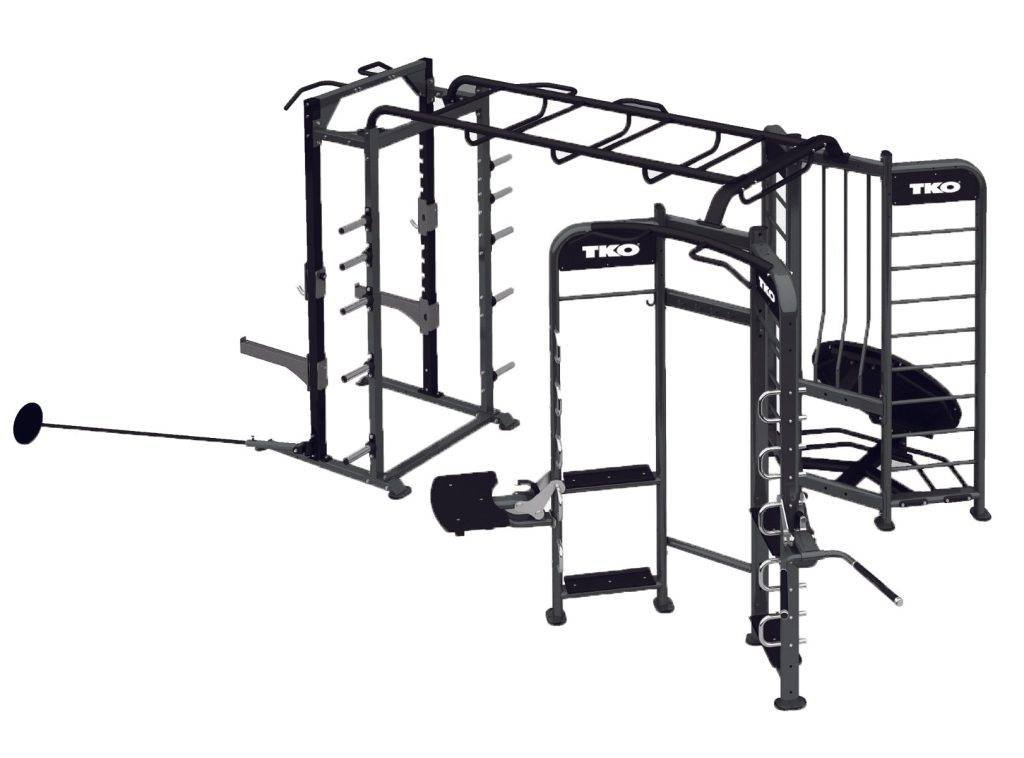 TKO Stretching + Rebounder + Power Rack Station