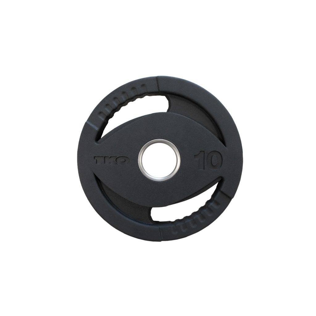 TKO 300 Pound Olympic Rubber Plate set w/1,500 pound Bar & Collars
