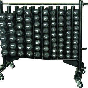 York Neoprene Hexagon Fitbell Club Pack with Rack