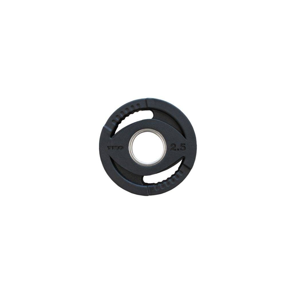 TKO 300 Pound Olympic Rubber Plate set w/1,000 Pound Bar & Collars