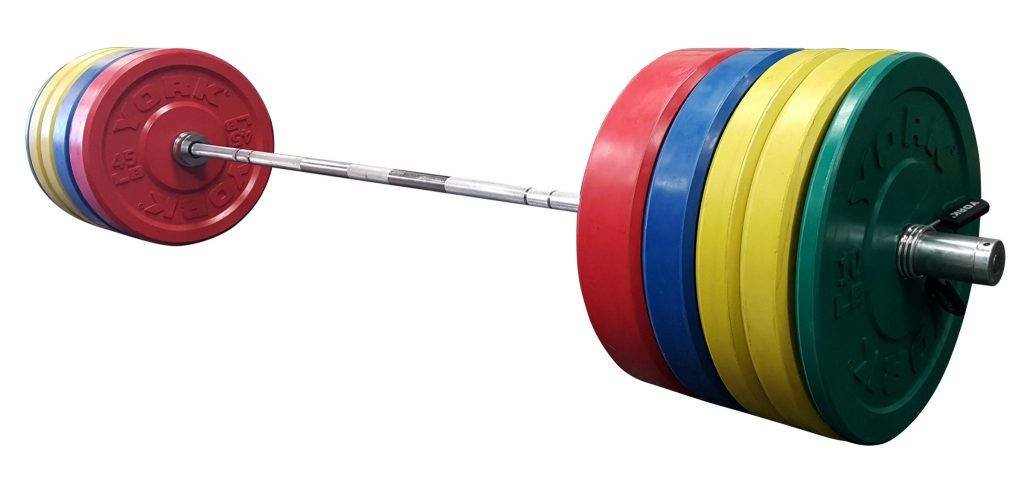 York 160kg Colored Metric Rubber Training Bumper Plate Set