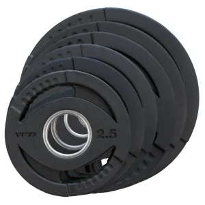 TKO 255 Pound Olympic Rubber Plate Set