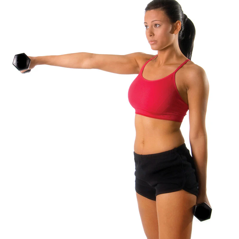 TKO 5-75 Pound Rubber Hex DB Set, Tri-Grip Handle