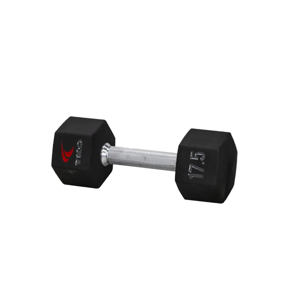 TKO 5-75 lbs Urethane Hex  DB Set, Tri-Grip Handle