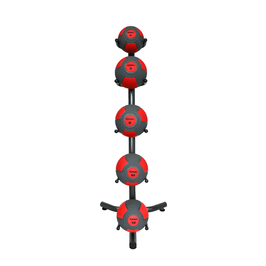 TKO Medicine Ball 5 Pack with Rack