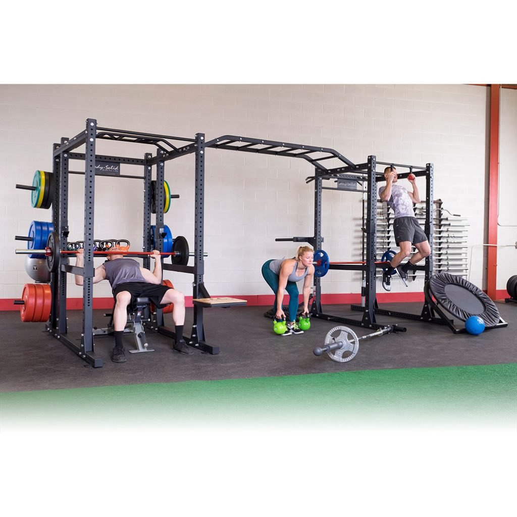 Pro ClubLine SPR1000DB Double Power Racks with Monkey Bars