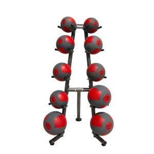 TKO 2-20 Pound Med Ball Set w/ 10 Ball Rack,1 Extra 8 Pound