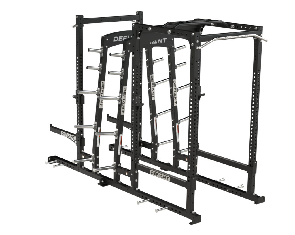 Defiant Strength Power Half Rack Combo w/Dual Storage DS-904PHR