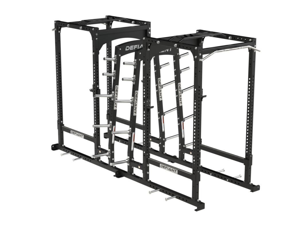 Defiant Strength Power Rack Combo w/Dual Storage DS-905DDPR