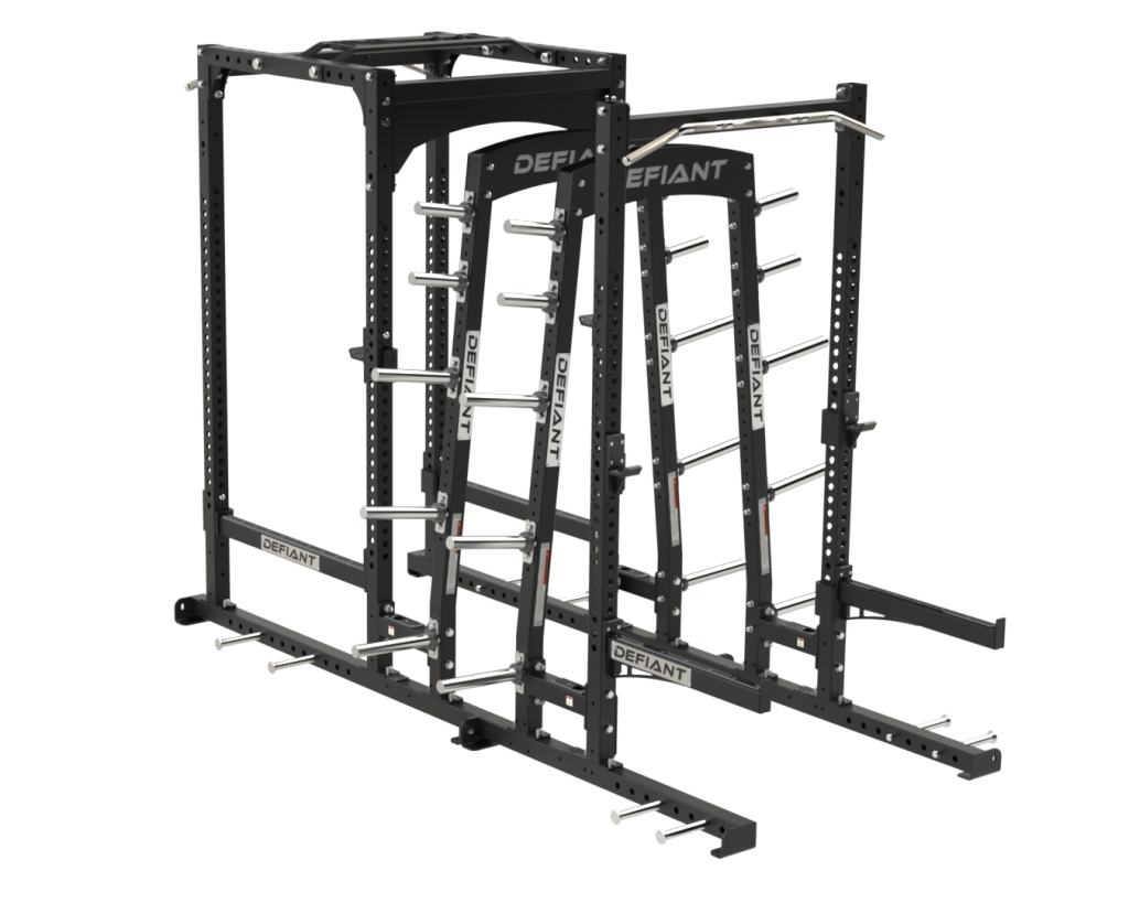 Defiant Strength Power Half Rack Combo w/Dual Storage DS-904PHR