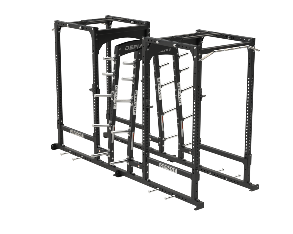 Defiant Strength Power Rack Combo w/Dual Storage DS-905DDPR
