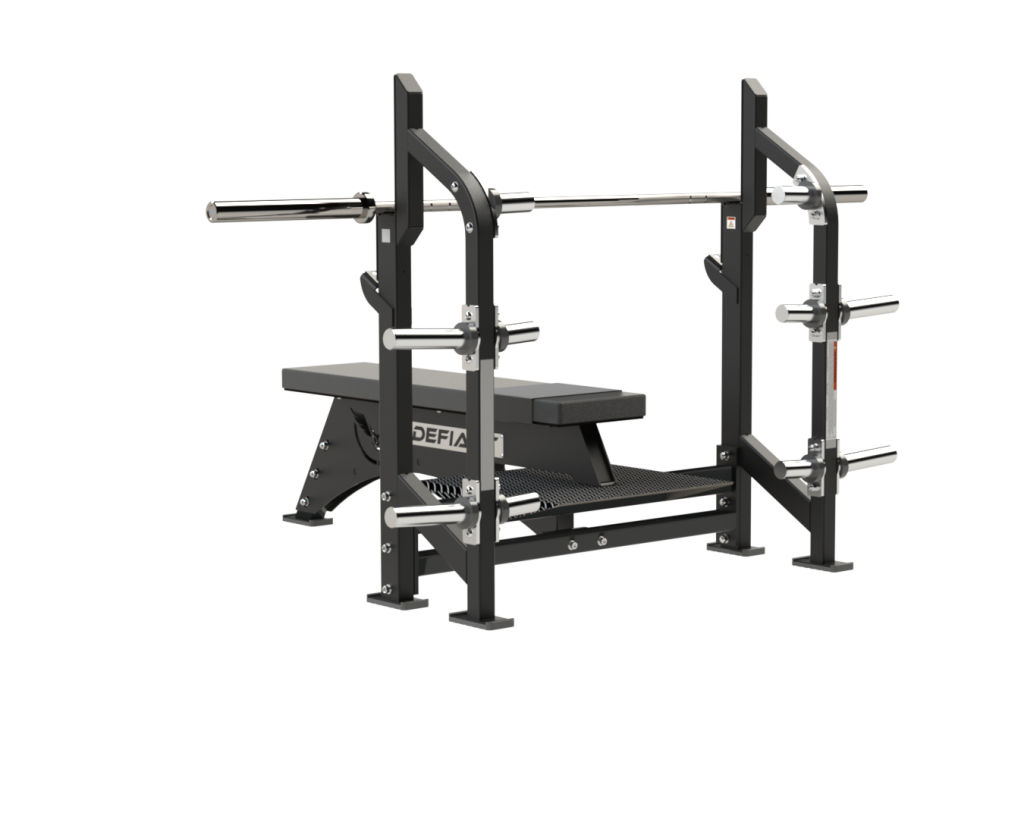 Defiant Strength Olympic Bench Press w/Plate Storage