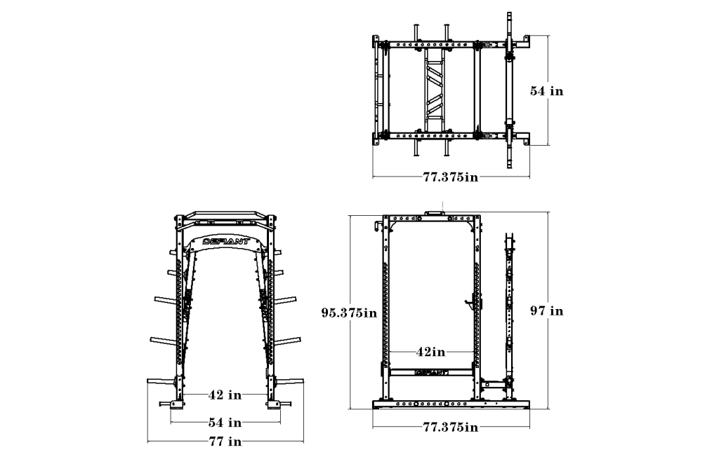 Defiant Strength Power Rack DS-900PR