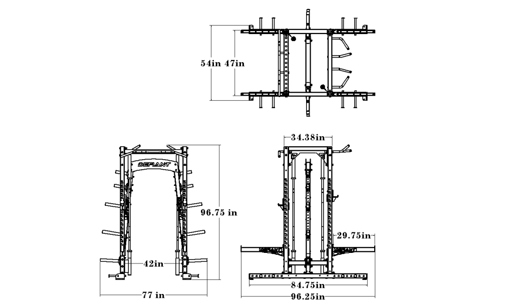 Defiant Strength Double Half Rack DS-902DHR