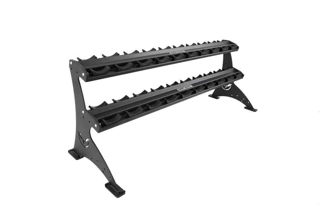 Defiant Strength 2 Tier Adjustable Saddle Rack