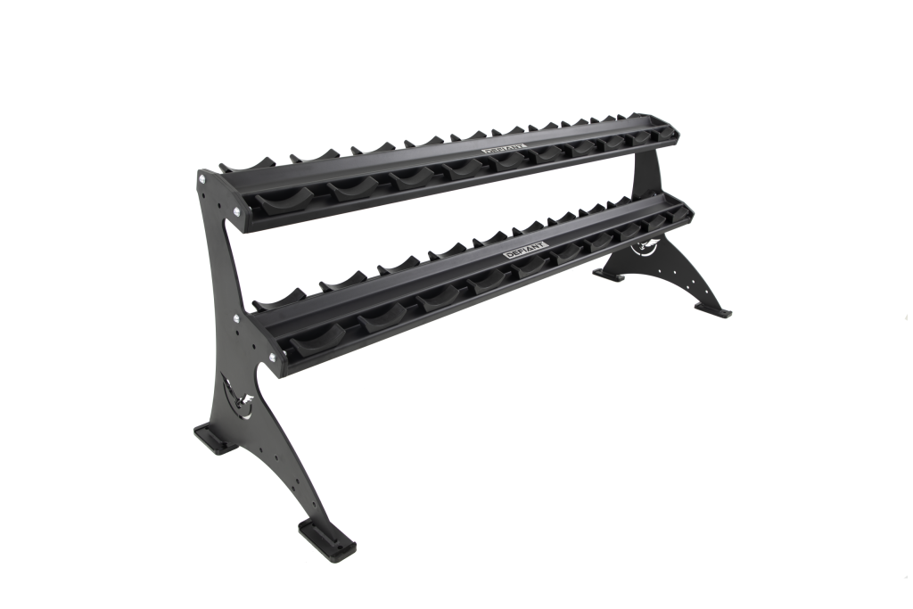 Defiant Strength 2 Tier Adjustable Saddle Rack