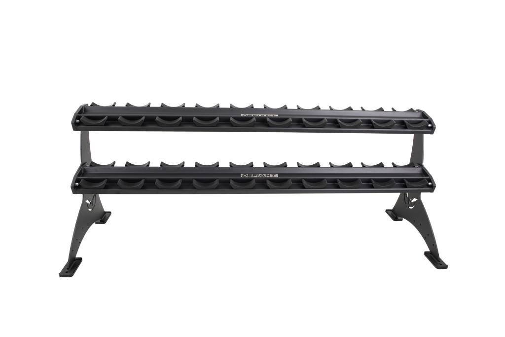 Defiant Strength 2 Tier Adjustable Saddle Rack