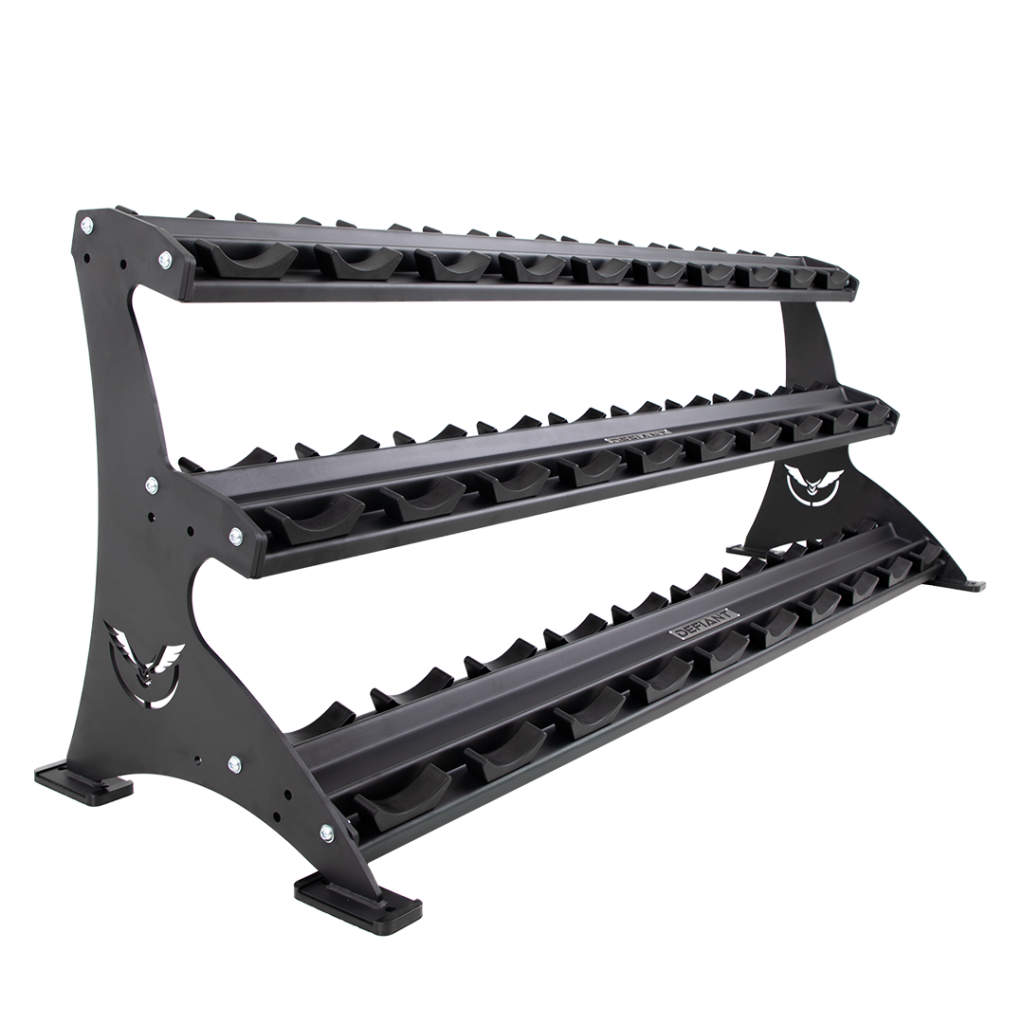 Defiant Strength 3 Tier Adjustable Saddle Rack